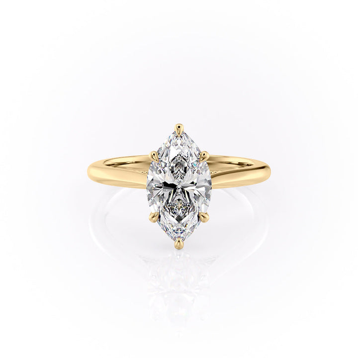 The Marlowe Set With A Marquise Lab Diamond-L'Amour Brilliance #material_gold