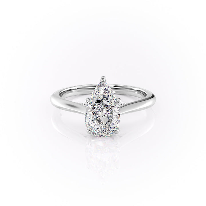 The Marlowe Set With A Pear Lab Diamond-L'Amour Brilliance #material_white