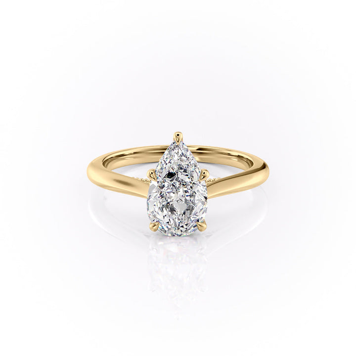 The Marlowe Set With A Pear Lab Diamond-L'Amour Brilliance #material_gold
