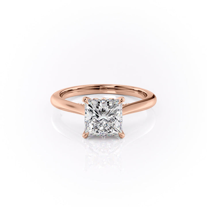 The Marlowe Set With A Princess Lab Diamond-L'Amour Brilliance #material_rose