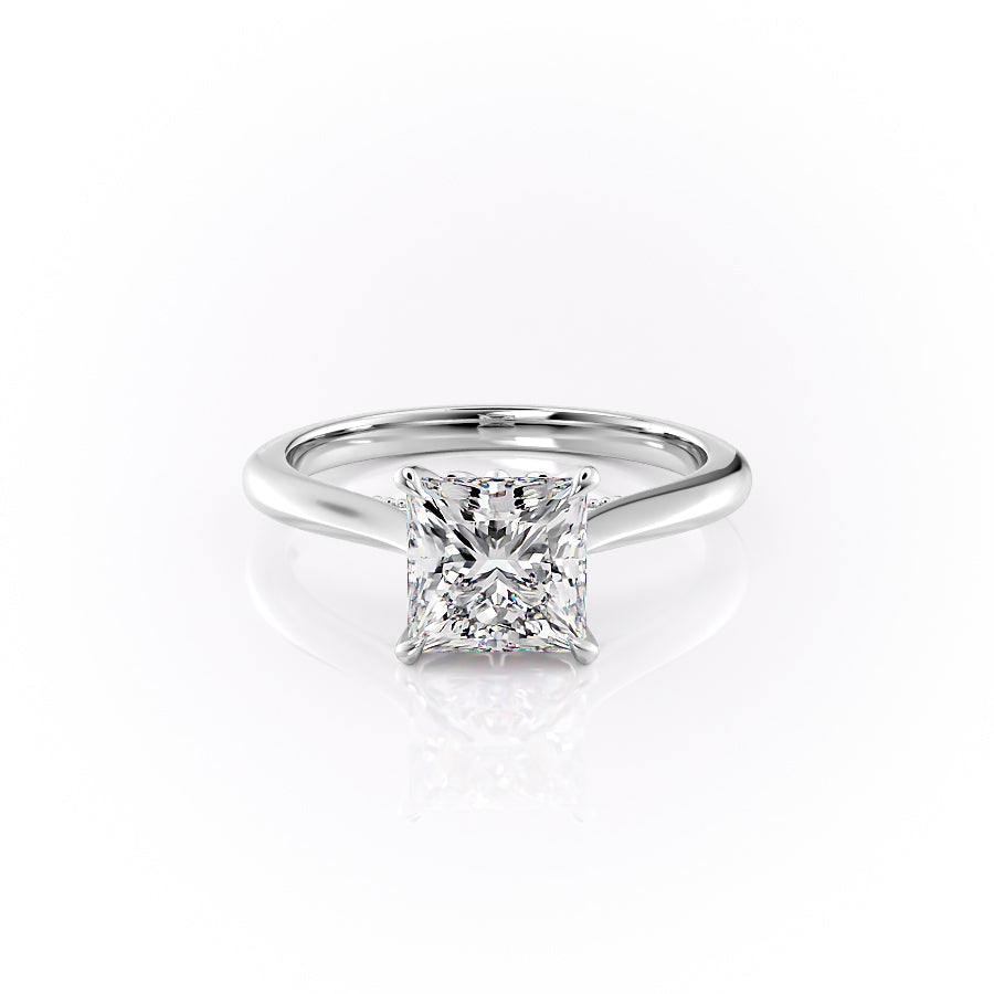 The Marlowe Set With A Princess Lab Diamond-L'Amour Brilliance #material_white