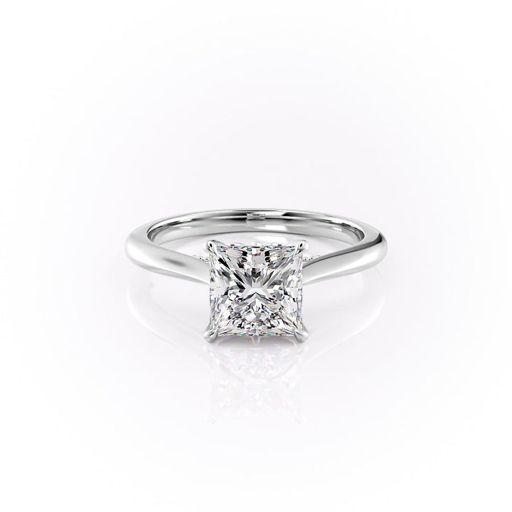 The Marlowe Set With A Princess Lab Diamond-L'Amour Brilliance #material_white