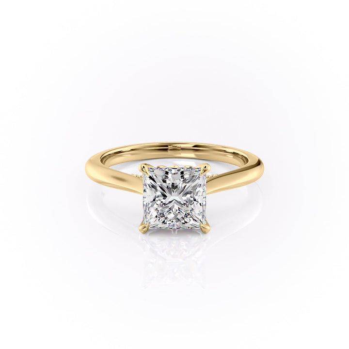 The Marlowe Set With A Princess Lab Diamond-L'Amour Brilliance #material_gold