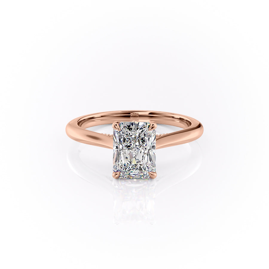 The Marlowe Set With A Radiant Lab Diamond-L'Amour Brilliance #material_rose