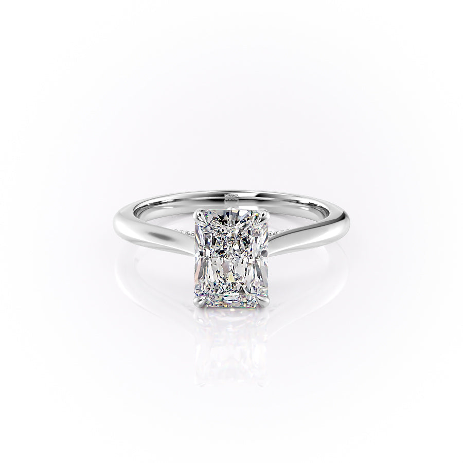 The Marlowe Set With A Radiant Lab Diamond-L'Amour Brilliance #material_white