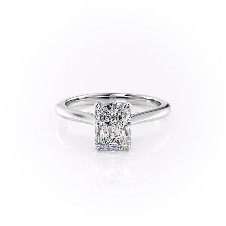 The Marlowe Set With A Radiant Lab Diamond-L'Amour Brilliance #material_white