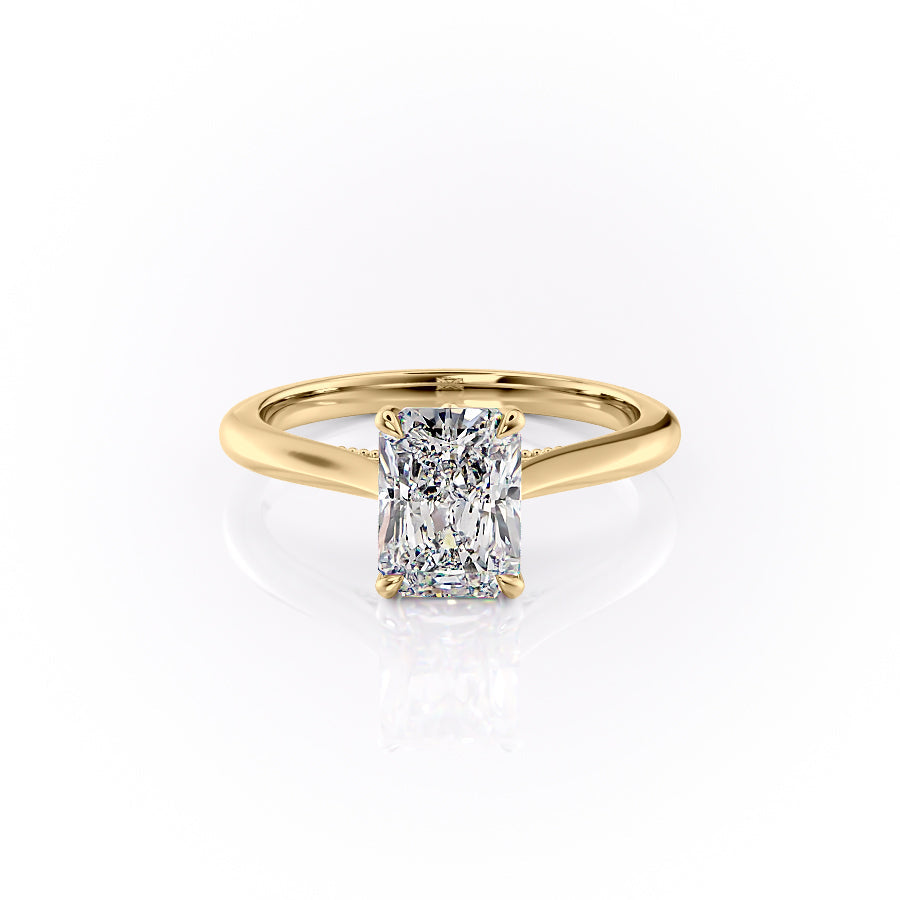 The Marlowe Set With A Radiant Lab Diamond-L'Amour Brilliance #material_gold