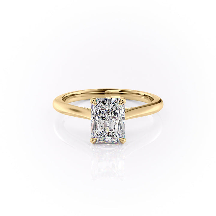 The Marlowe Set With A Radiant Lab Diamond-L'Amour Brilliance #material_gold