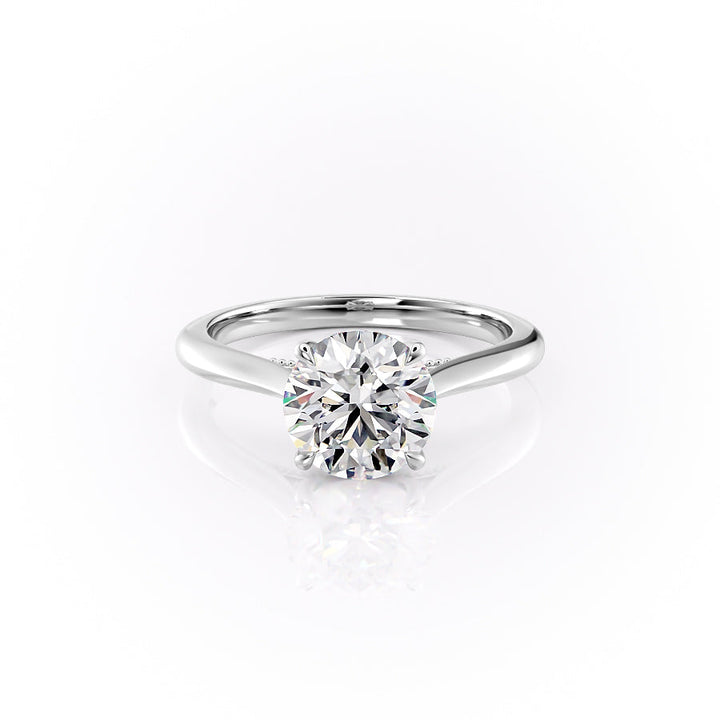 The Marlowe Set With A Round Lab Diamond-L'Amour Brilliance #material_white