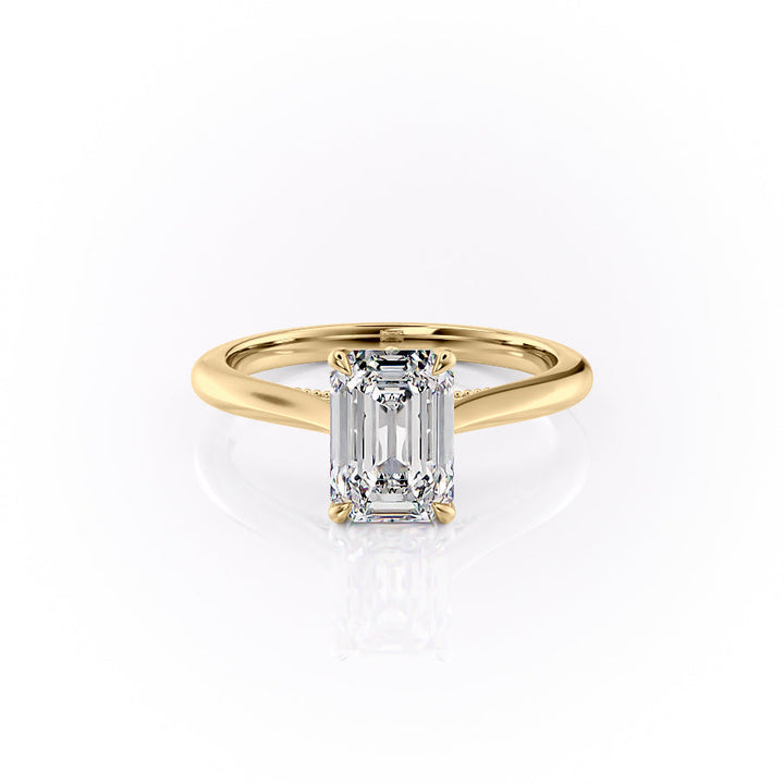 The Marlowe Set With An Emerald Lab Diamond-L'Amour Brilliance #material_gold