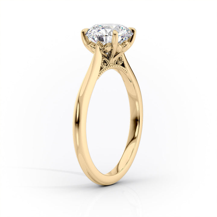 The Marlowe Set With An Emerald Lab Diamond#material_gold