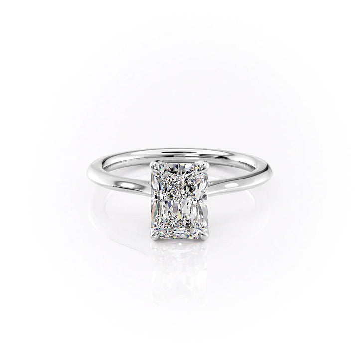 The Meera Set With Radiant Solitaire Moissanite#material_18k-white