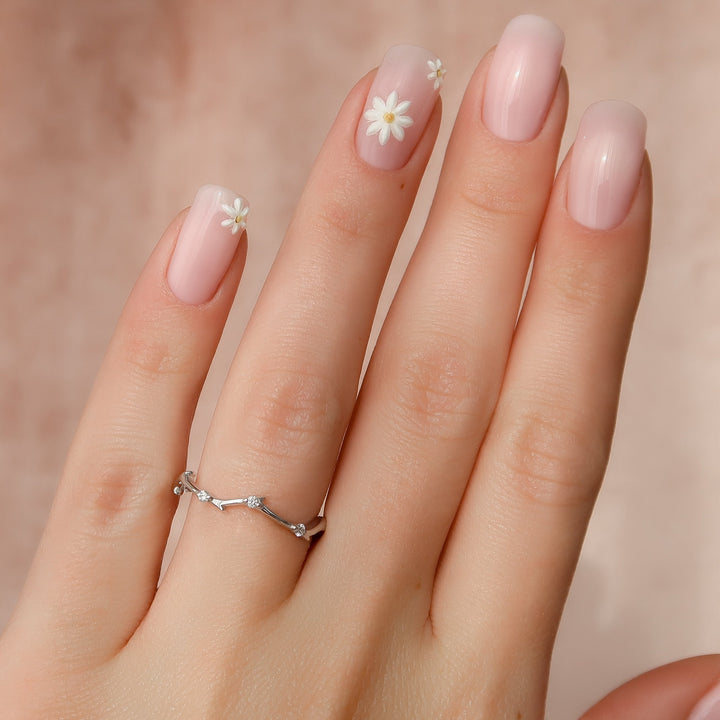 The Mini Coco Wedding Bands Plain#material_18k-white