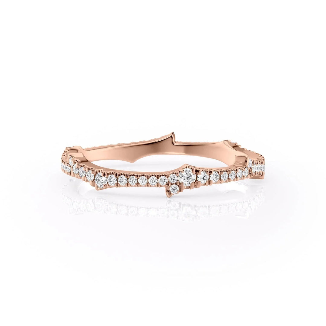 The Mini Pave Coco Wedding Bands Diamonds Half Way#material_18k-rose