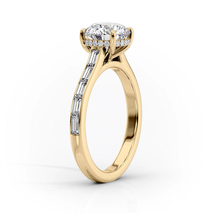 The Miracle Set With Cushion Side Stone Lab Diamond 1.5 Carat 14K Gold#material_14k-gold