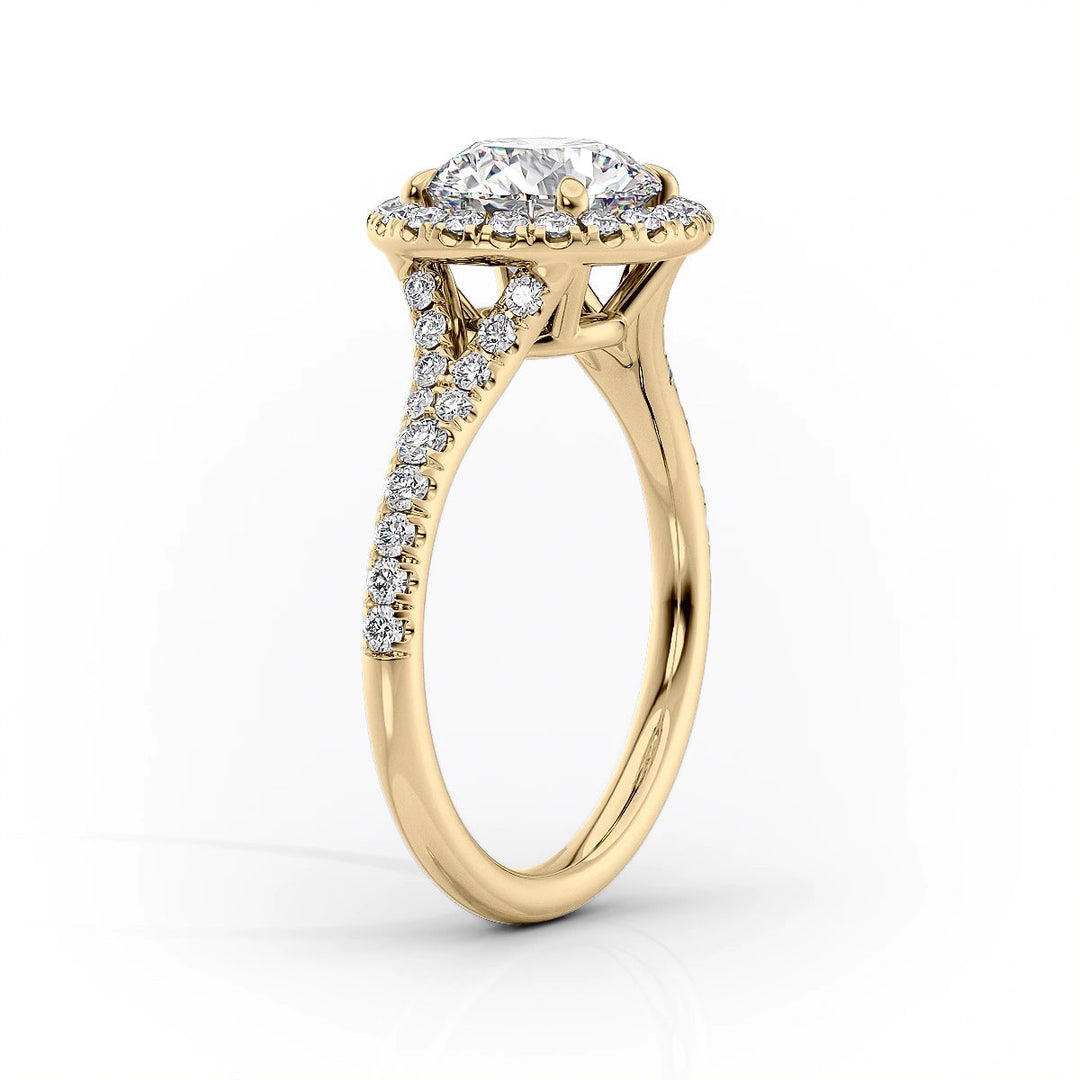 The Molly Set With Oval Pave Lab Diamond 1.5 Carat 14K Gold#material_14k-gold