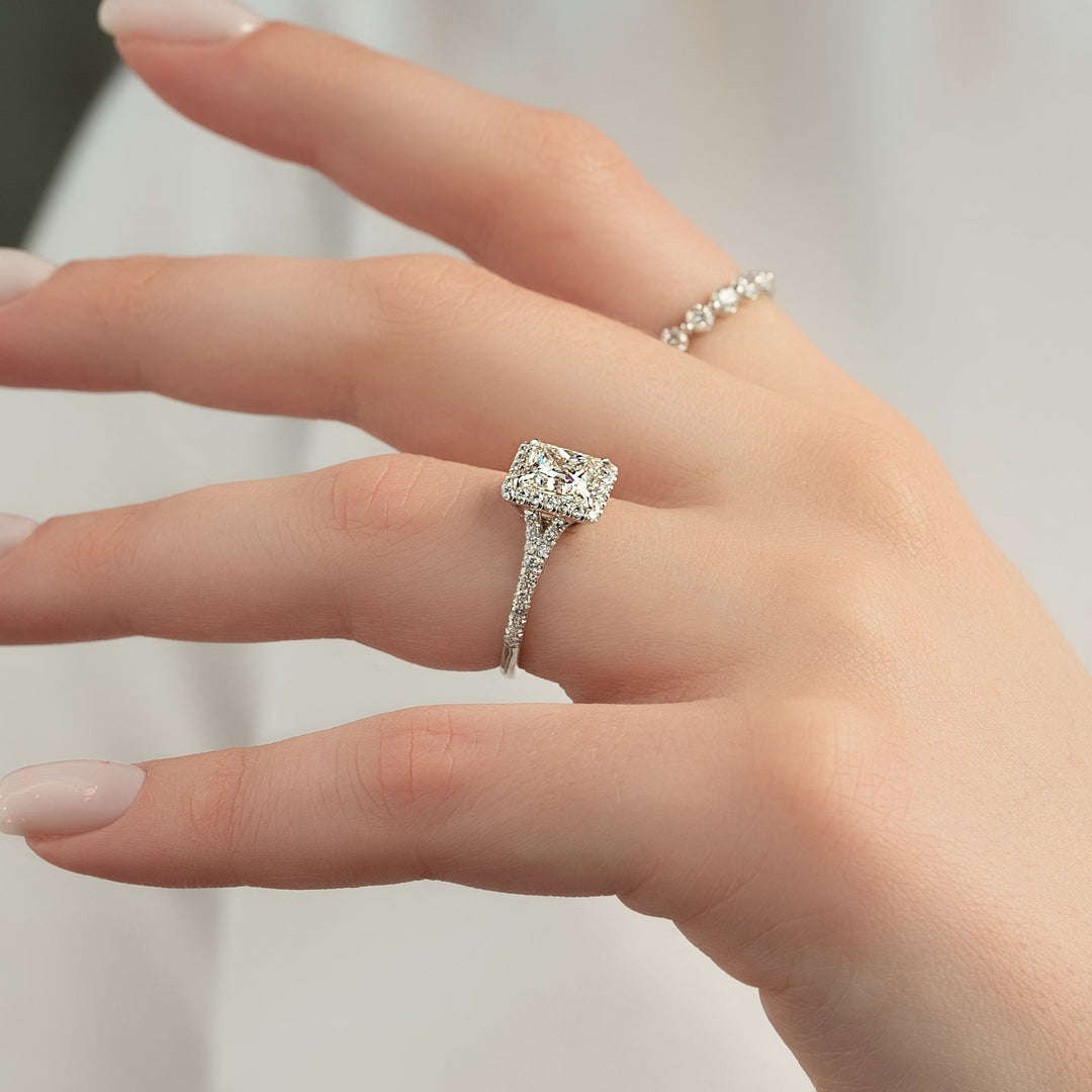 The Molly Set With Princess Pave Moissanite#material_14k-white