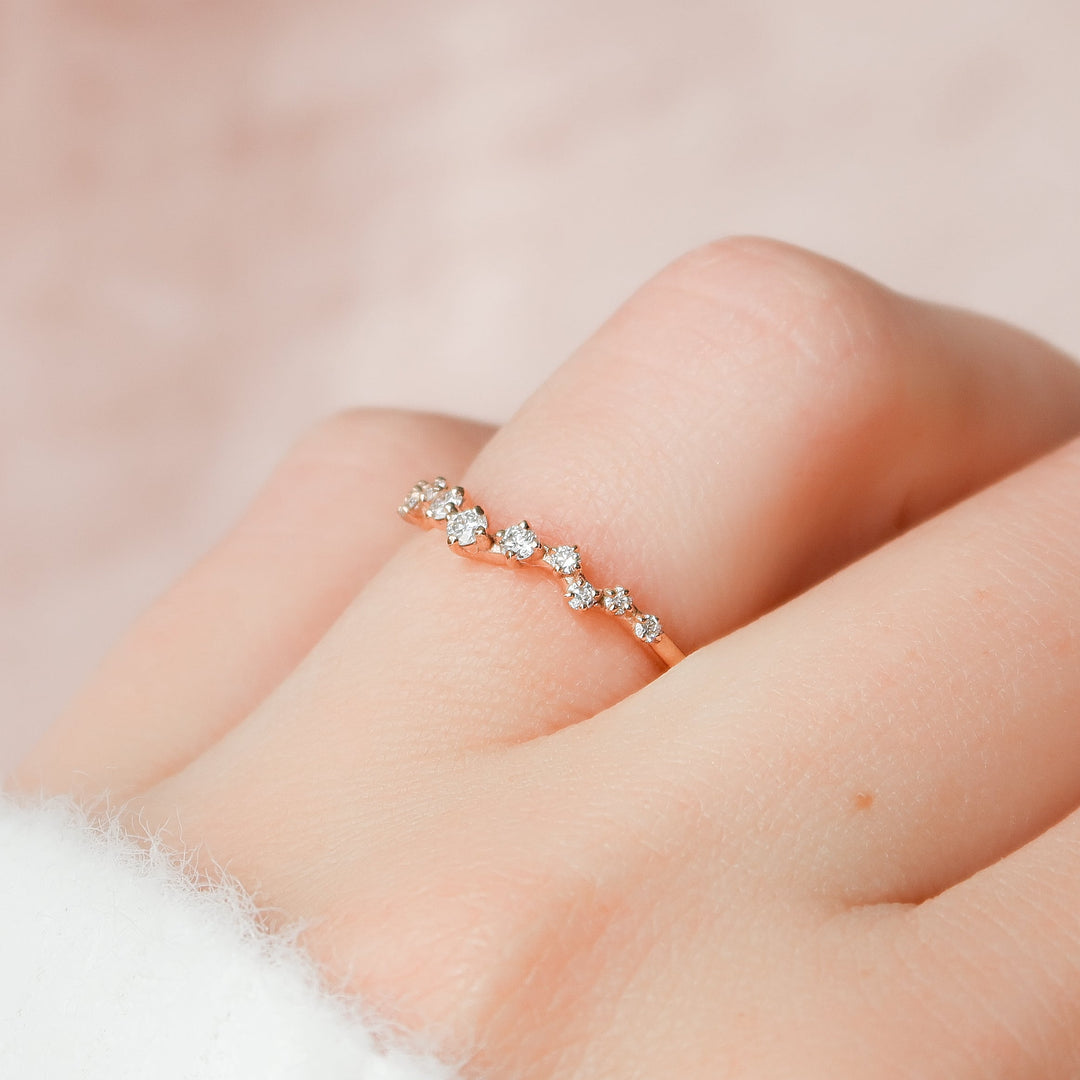 The Mona Wedding Bands 14K Rose#material_14k-rose