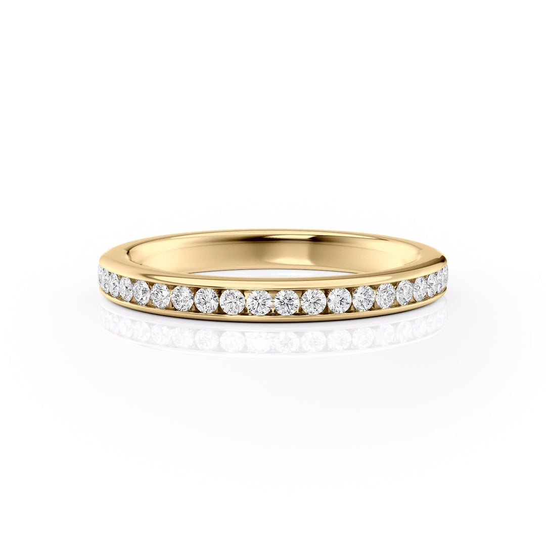 The Murphy Wedding Bands Diamonds Half Way 14K Gold#material_14k-gold