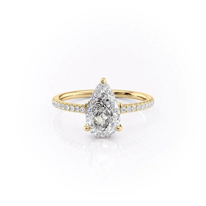 The Myra Set With Pear Pave Lab Diamond 1 Carat 14K Gold#material_14k-gold