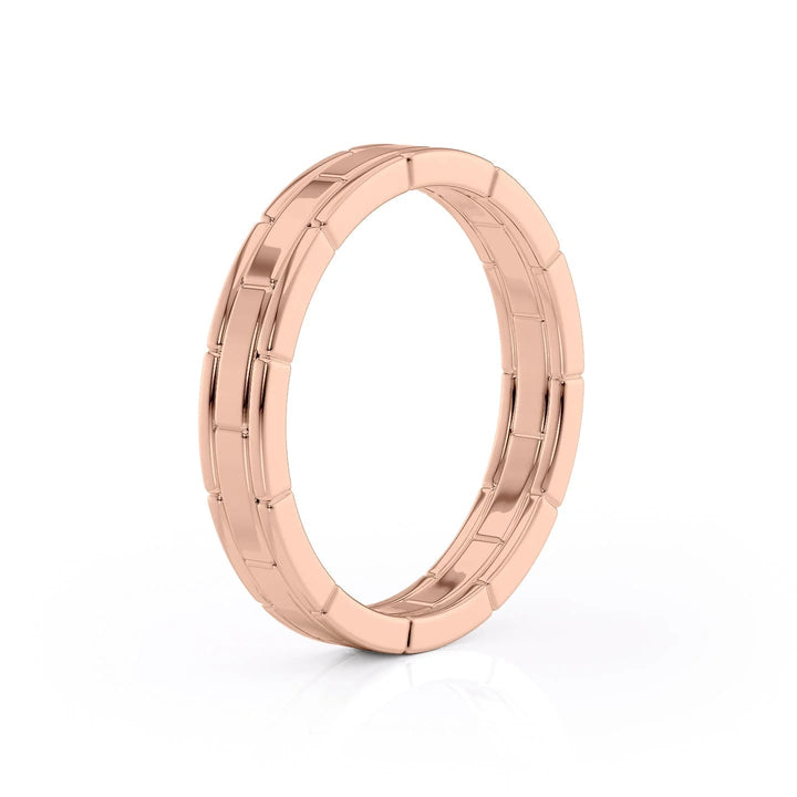 The Nakima Wedding Bands Polished 14K Rose#material_14k-rose