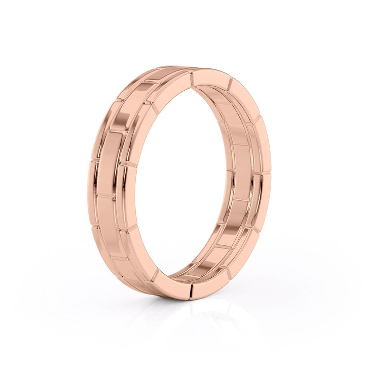 The Nakima Wedding Bands Polished 14K Rose#material_14k-rose