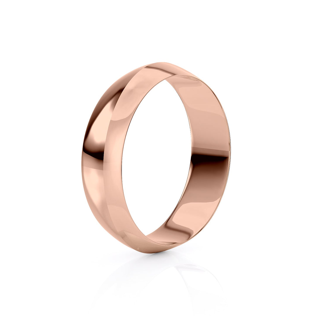 The Owen Wedding band #material_rose