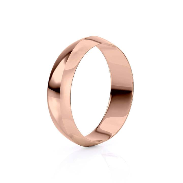 The Owen Wedding band #material_rose