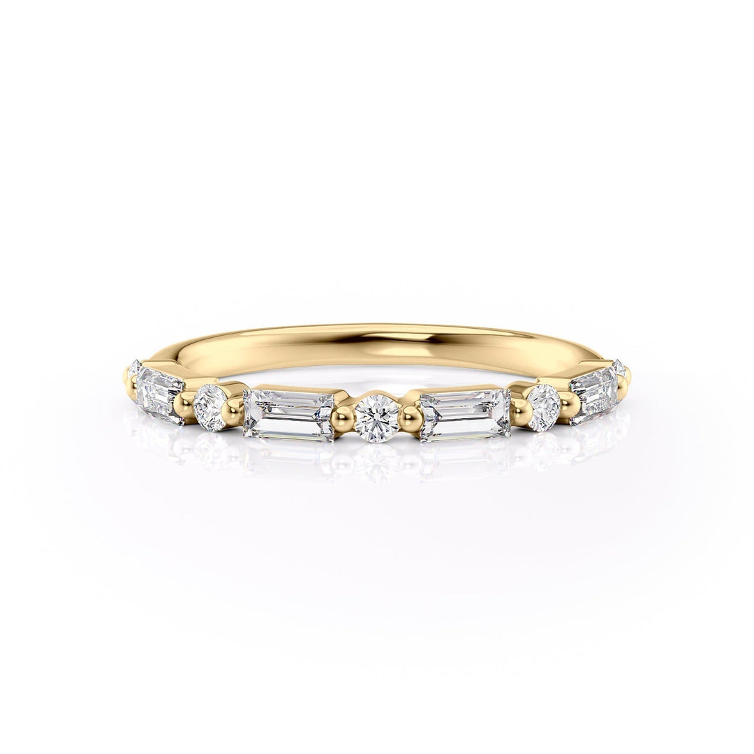 The Palmer Wedding Bands Diamonds Half Way 14K Gold#material_14k-gold