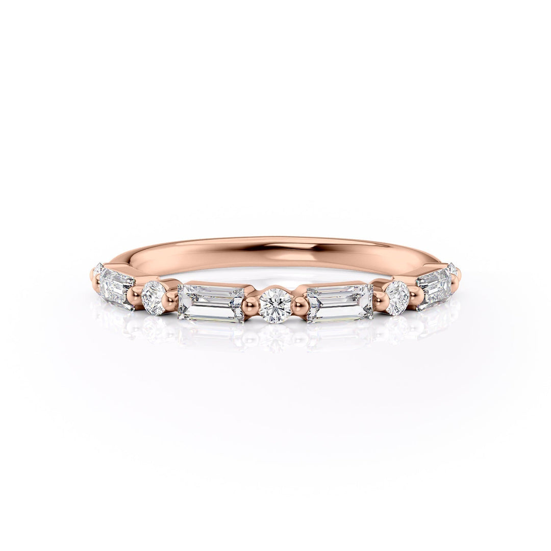 The Palmer Wedding Bands Diamonds Half Way 14K Rose#material_14k-rose