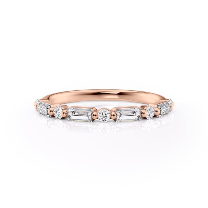 The Palmer Wedding Bands Diamonds Half Way 14K Rose#material_14k-rose