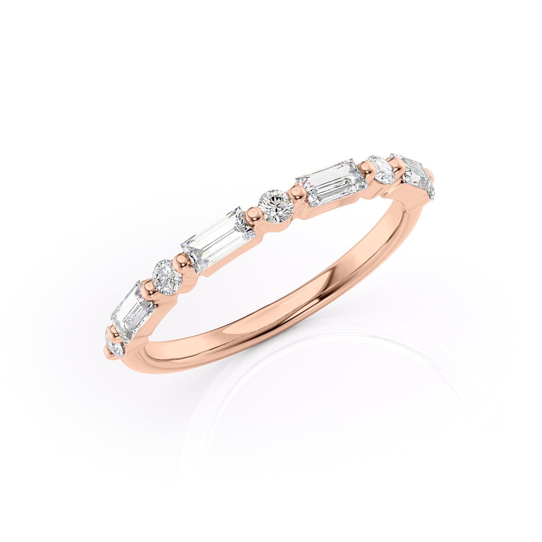 The Palmer Wedding Bands Diamonds Half Way 14K Rose#material_14k-rose