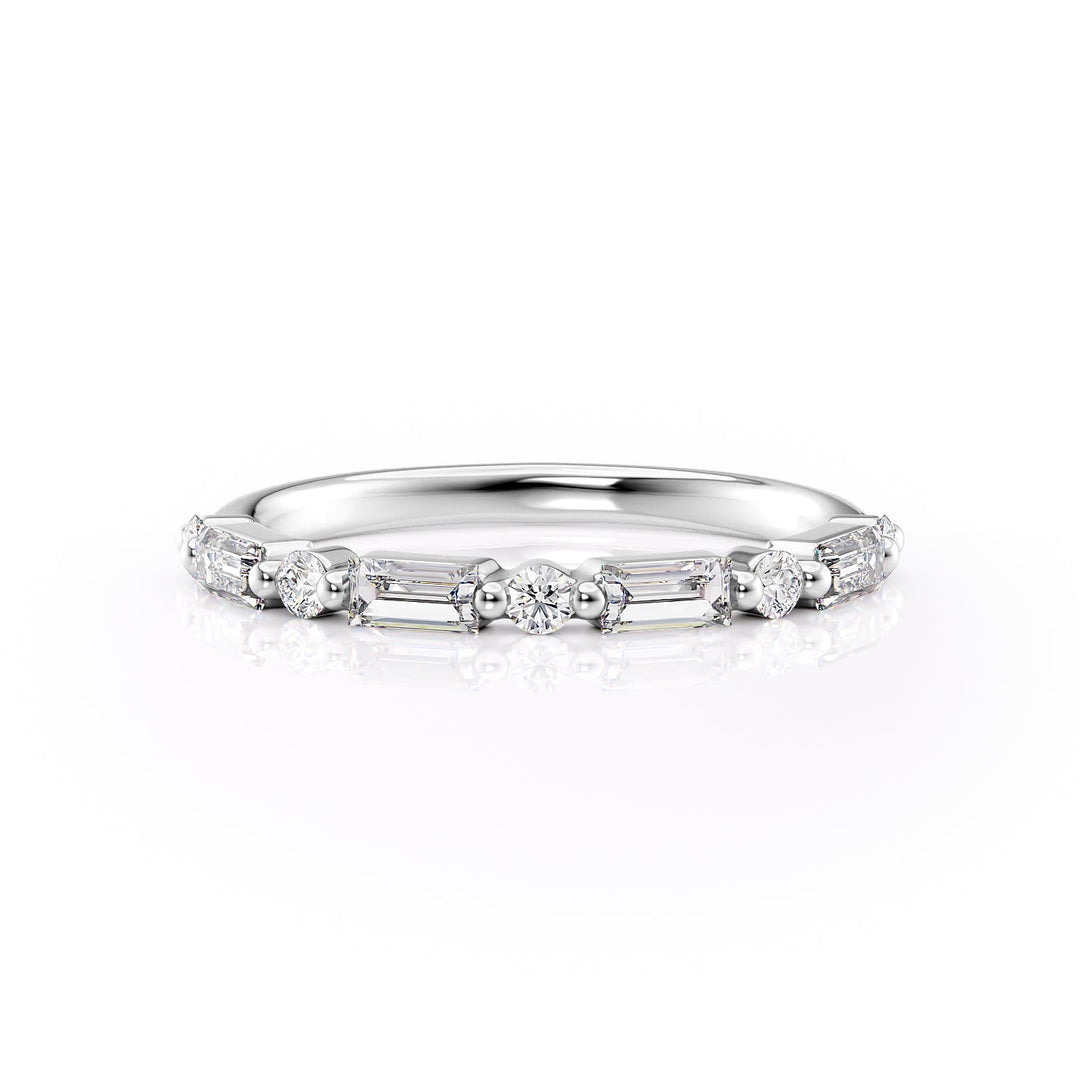 The Palmer Wedding Bands Diamonds Half Way#material_18k-white