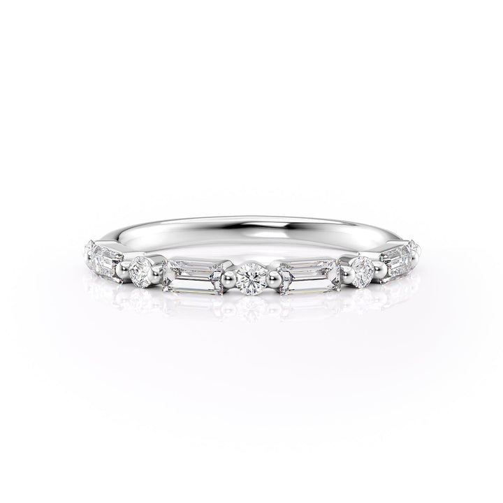 The Palmer Wedding Bands Diamonds Half Way#material_18k-white