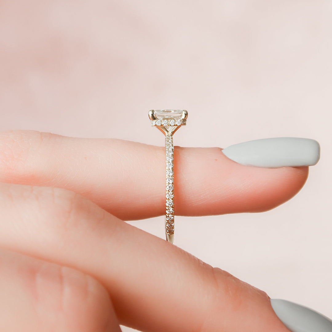 The Pave April Set With Radiant Pave Moissanite#material_18k-gold