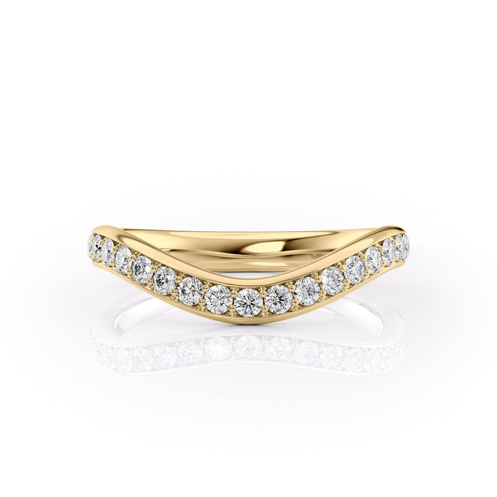 The Pave Brooklyn Wedding Bands 14K Gold#material_14k-gold