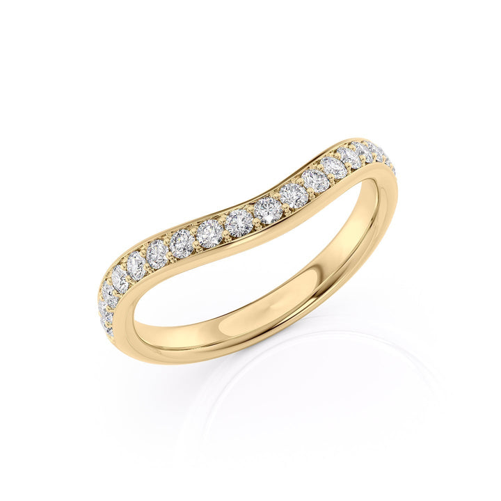 The Pave Brooklyn Wedding Bands 14K Gold#material_14k-gold