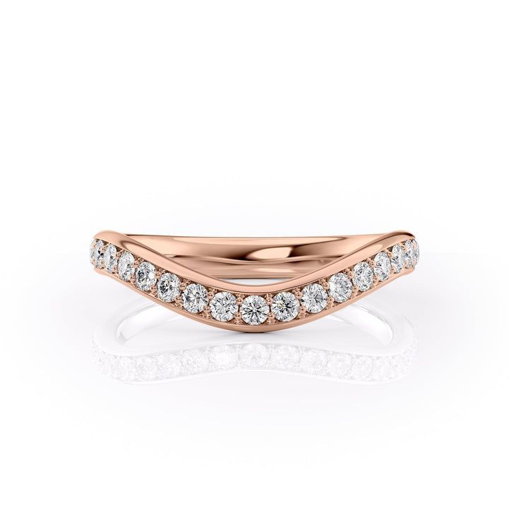 The Pave Brooklyn Wedding Bands 14K Rose#material_14k-rose