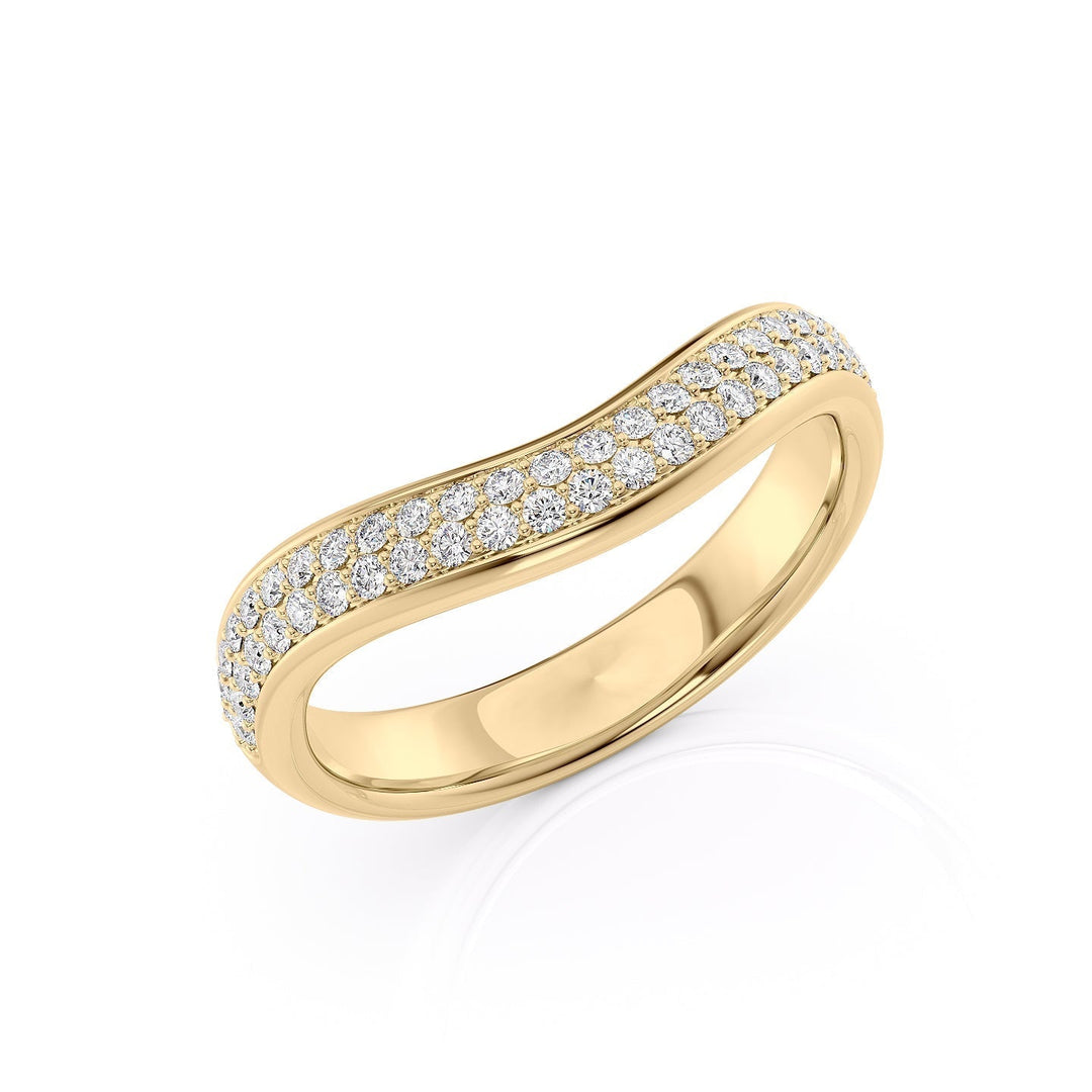 The Pave Brooklyn Wedding Bands 14K Gold#material_14k-gold