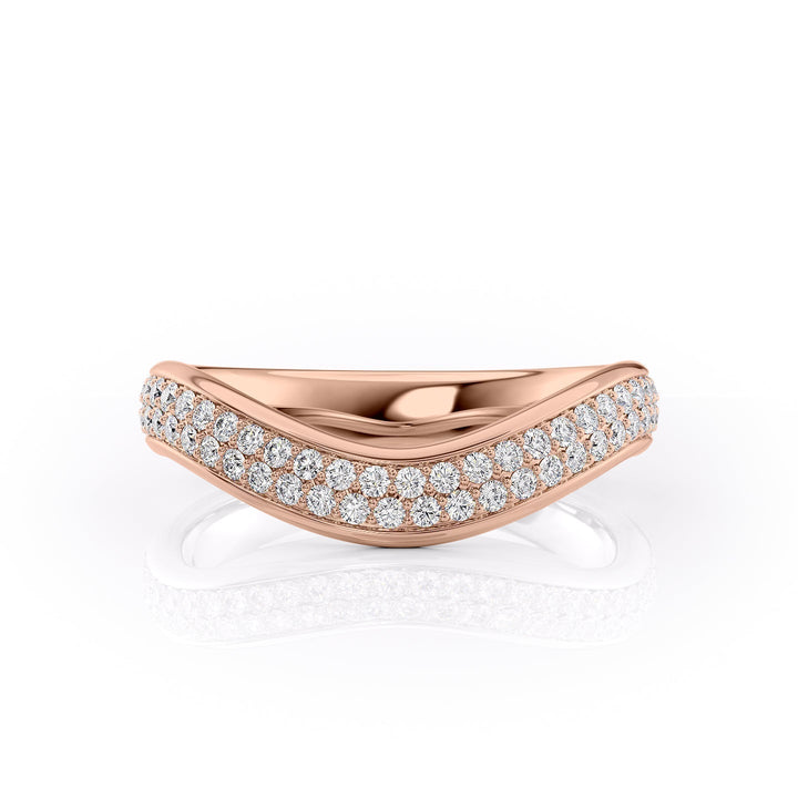 The Pave Brooklyn Wedding Bands 18K Rose#material_18k-rose