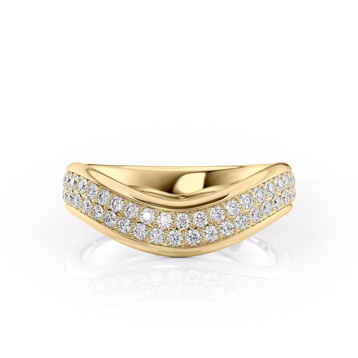 The Pave Brooklyn Wedding Bands 14K Gold#material_14k-gold