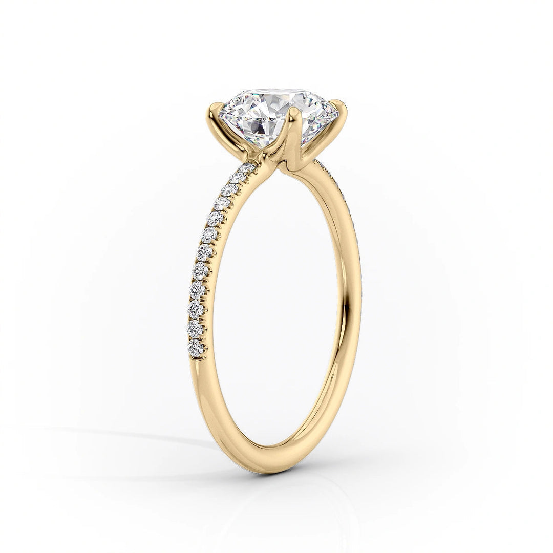 The Pave Cecelia Set With Cushion Pave Lab Diamond 1.5 Carat 18K Gold#material_18k-gold