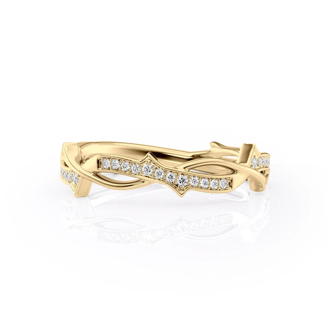 The Pave Coco Wedding Bands Pave#material_18k-gold