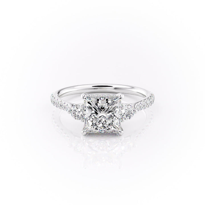 The Pave Lucy Set With A Princess Lab Diamond-L'Amour Brilliance #material_white