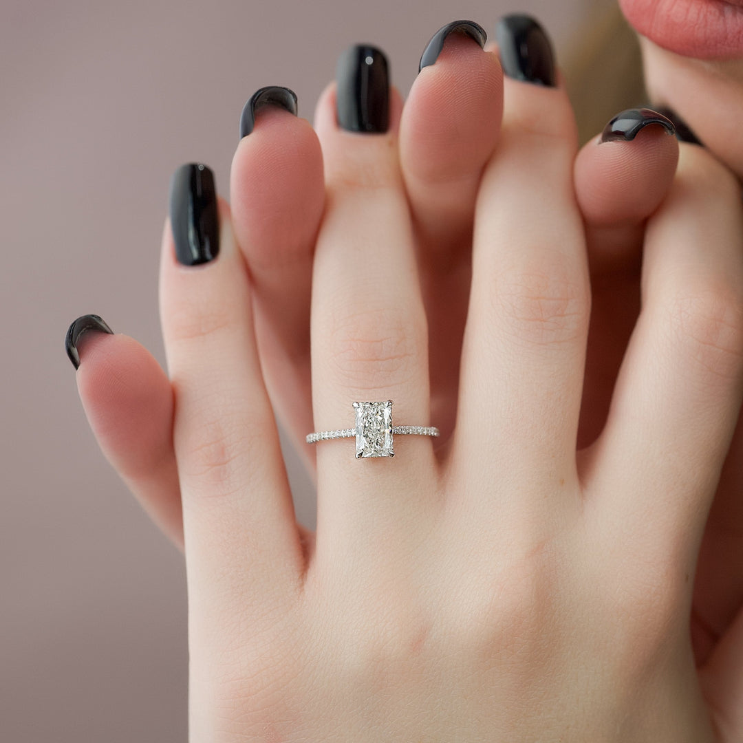 The Pave Mabel Set With Radiant Pave Moissanite#material_14k-white