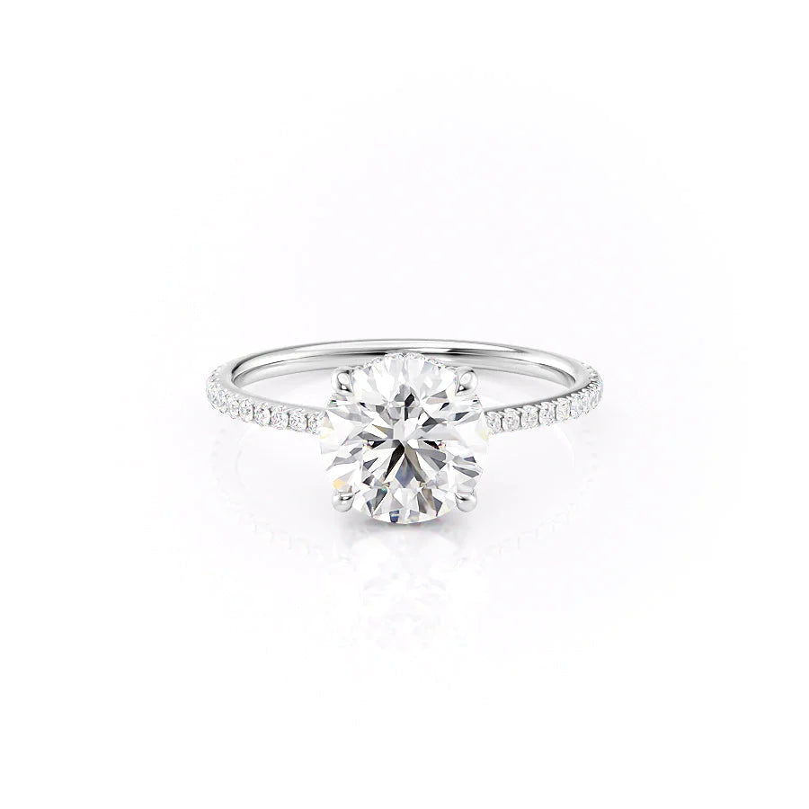 The Pave Mabel Set With Round Pave Moissanite#material_14k-white