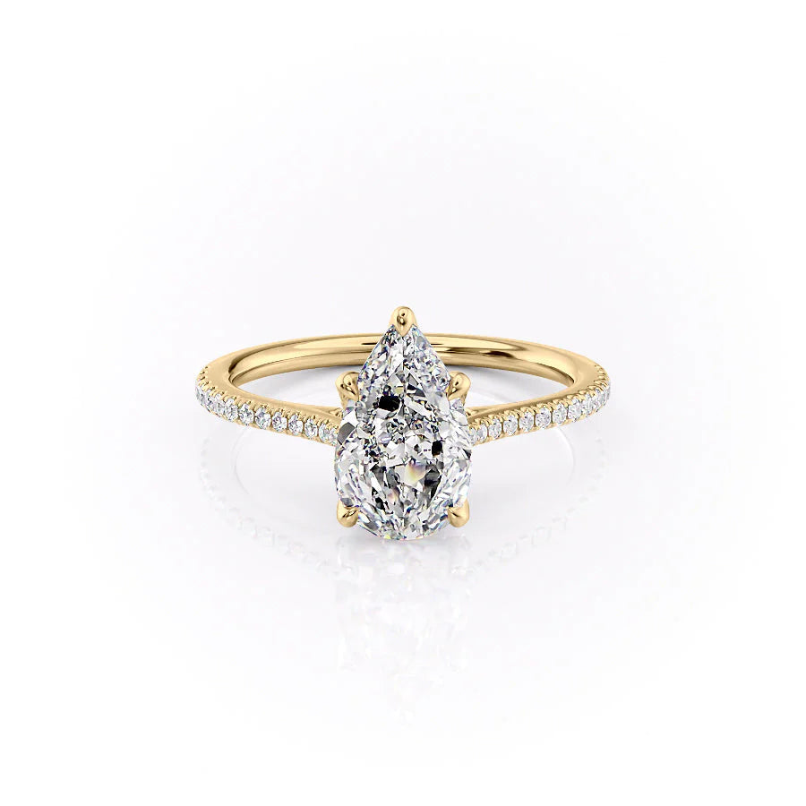 The Pave Meera Set With Pear Pave Moissanite#material_14k-gold