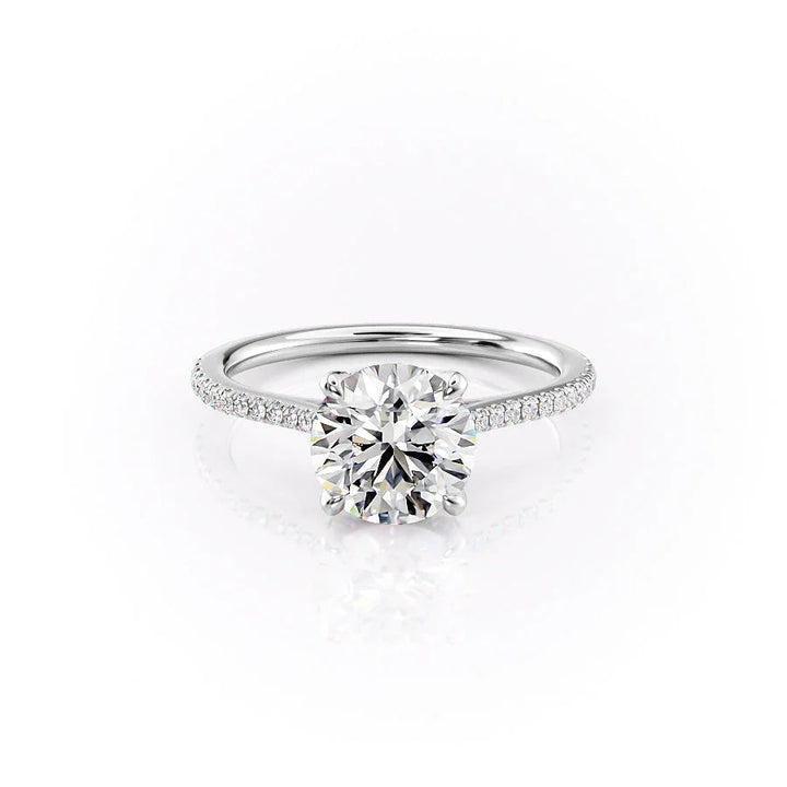 The Pave Meera Set With Round Pave Moissanite#material_14k-white