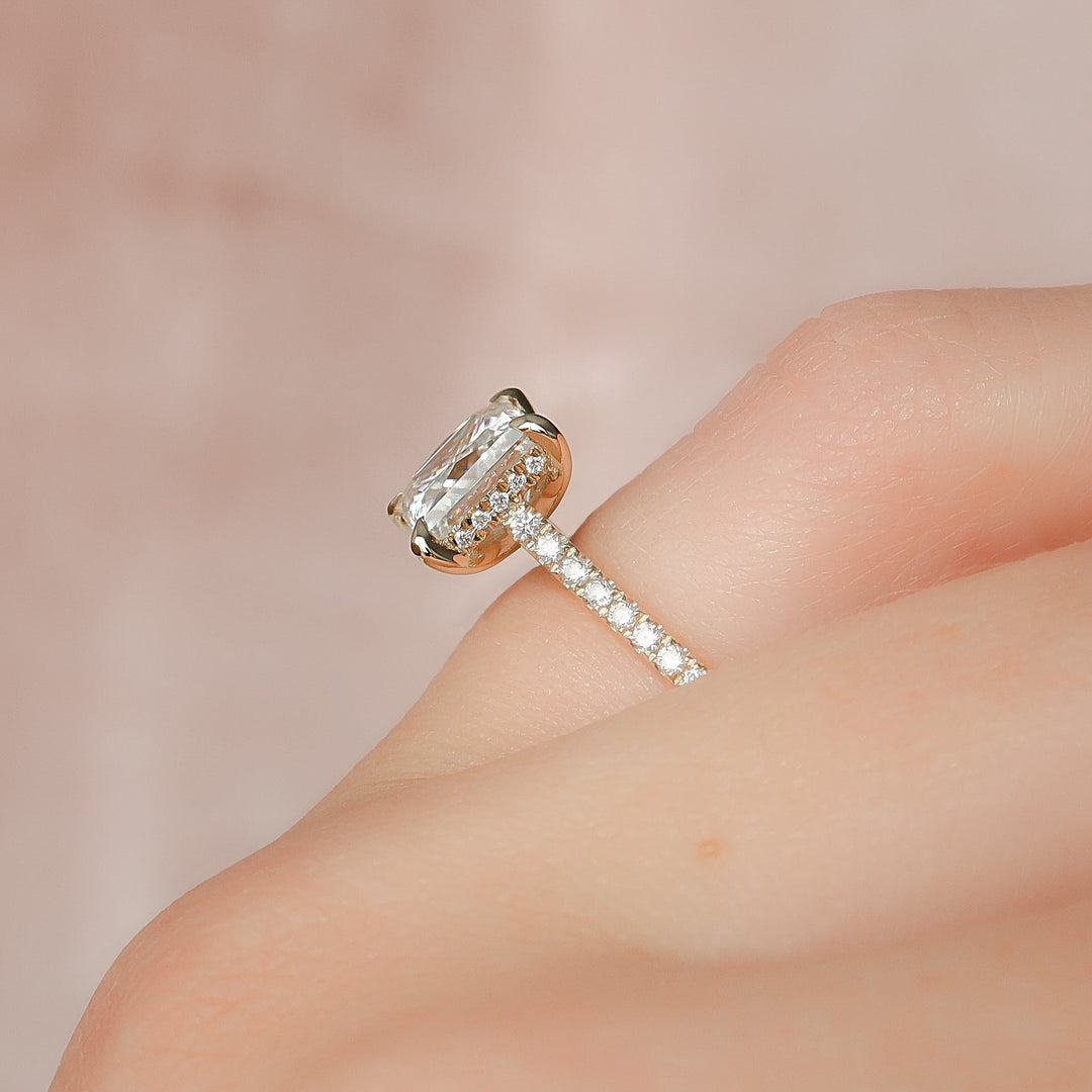 The Pave Natasha Set With Princess Pave Moissanite#material_14k-gold