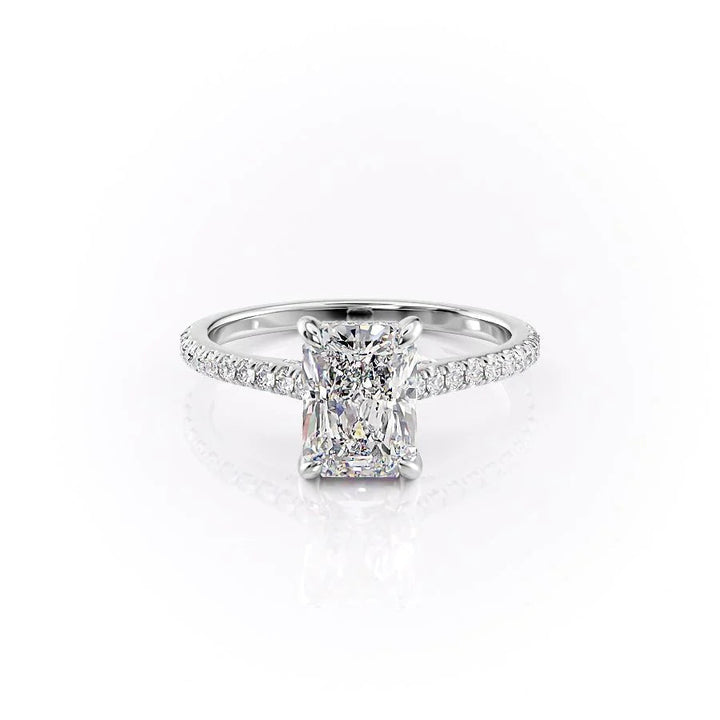 The Pave Natasha Set With Radiant Pave Moissanite#material_14k-white